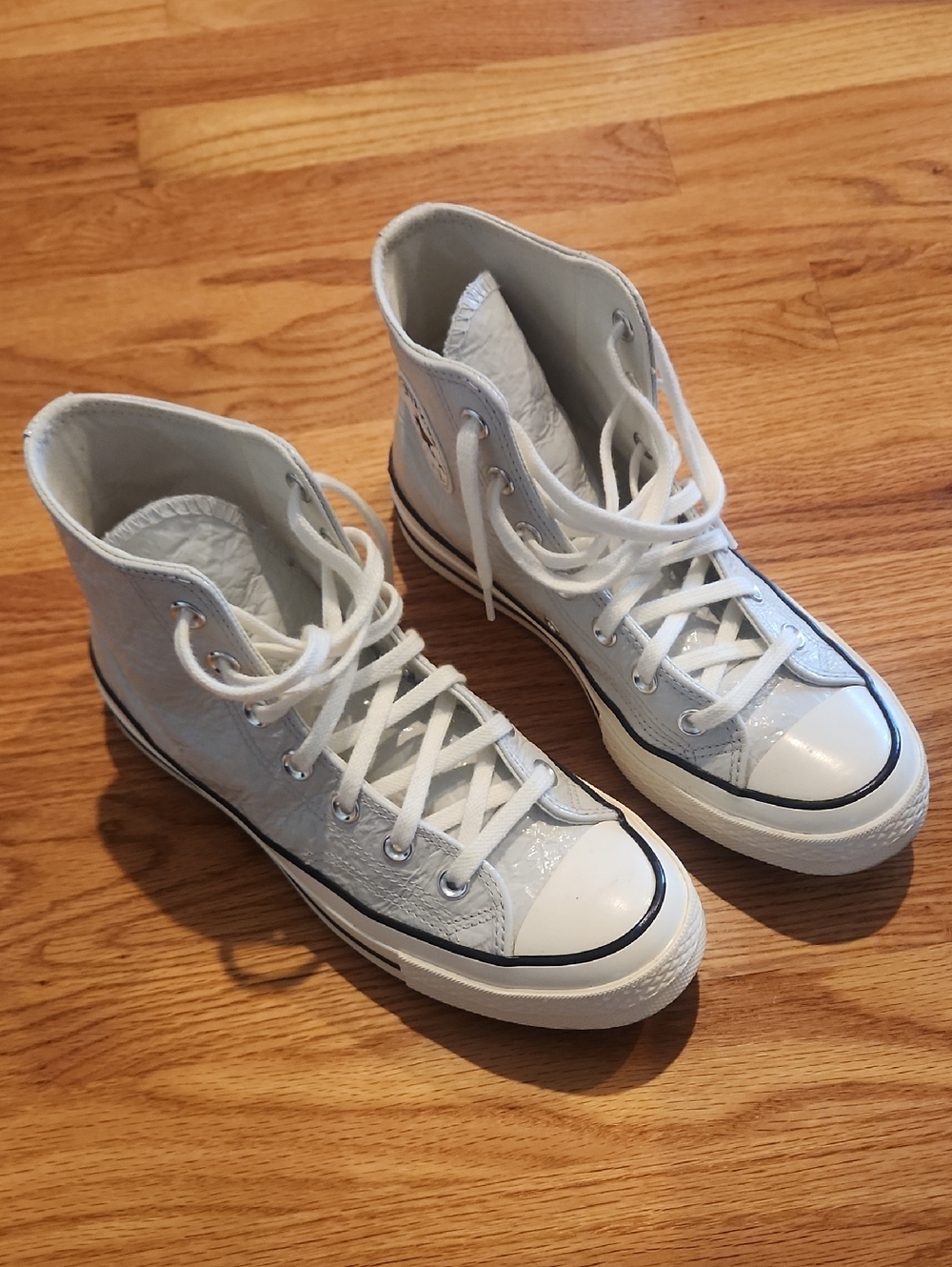 Leather Converse High Top Sneakers